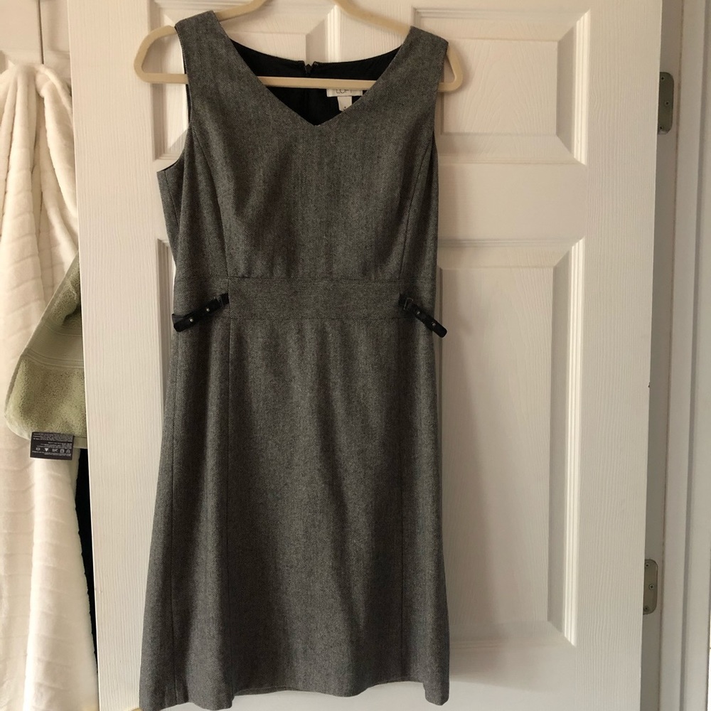 Loft micro-tweed dress